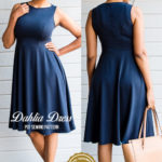 Beautiful and easy Dahlia Dress Sewing Pattern. With more than 8 variations and 12 sizes this is the perfect sewing project for you.