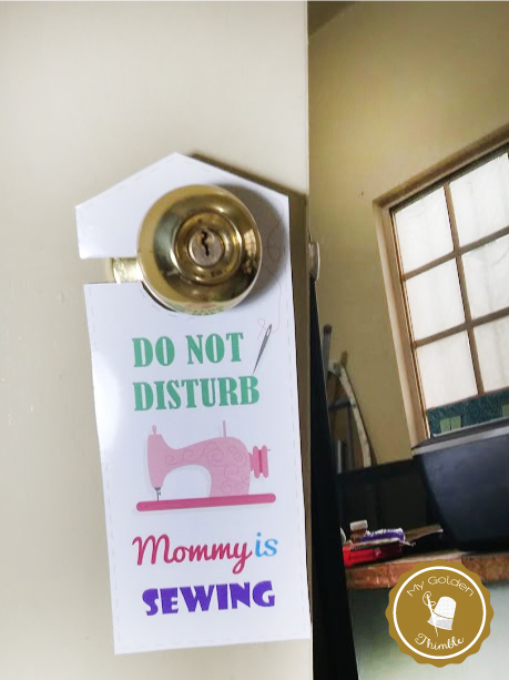 Sewing Door Sign