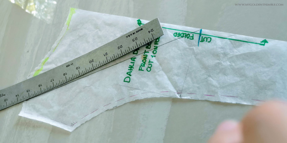 How to change the neckline of a Sewing Pattern