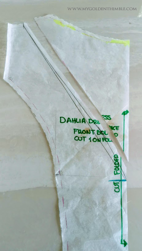 How to change the neckline of a Sewing Pattern