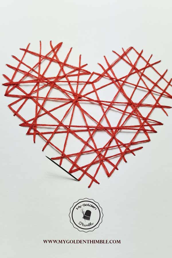 Heart stitches Valentines Day Card Idea DIY. Pretty easy, just download the printables and make a valentines day card for your boyfriend, or loved ones with this Simple Tutorial.