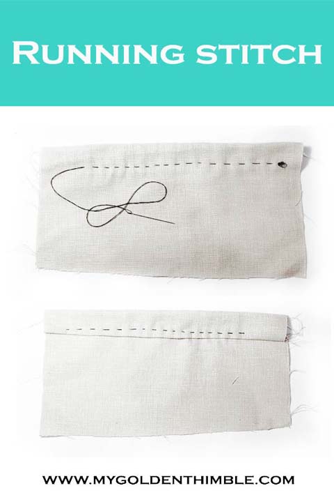 Basic hand sewing stitches