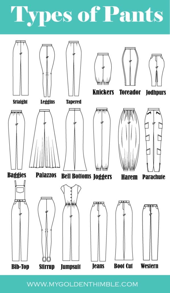 types of pants