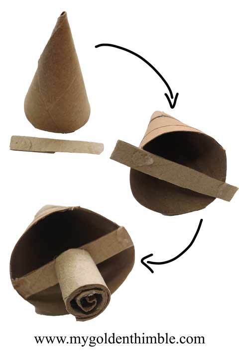 toilet paper roll christmas tree