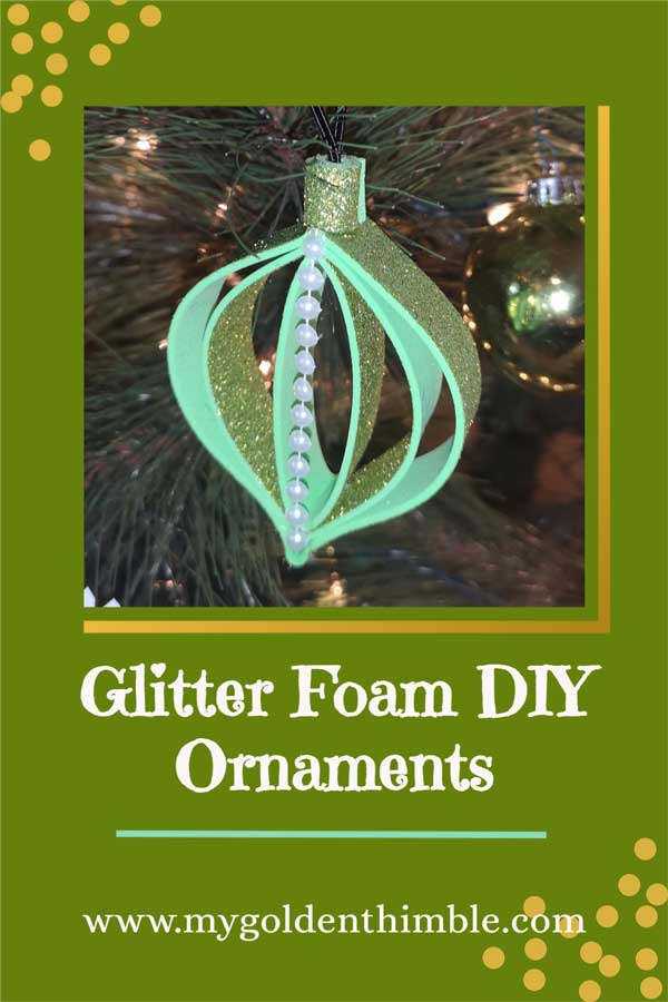 glitter ornaments diy