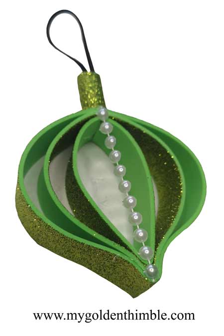 DIY Glitter Foam Ornaments