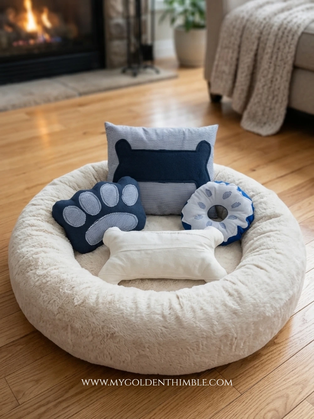 dog throw pillows sewing pattern
