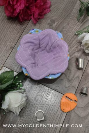 How to Sew a Flower Fabric Cozy Bowl in 30 minutes.