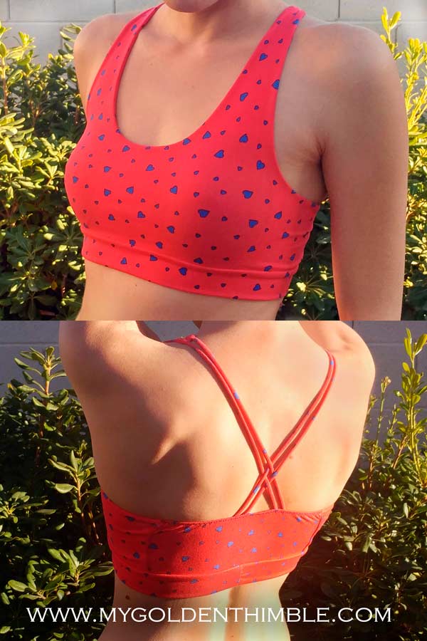 sports bra pdf pattern