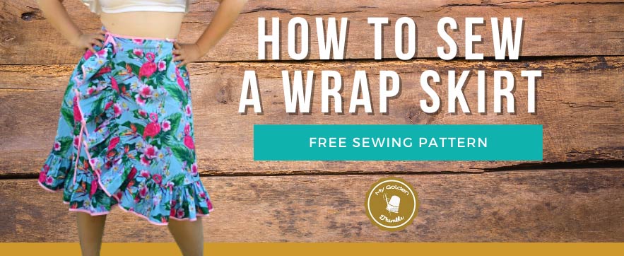 The Cutest Easy PDF Wrap Skirt Pattern and Tutorial.