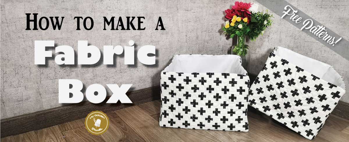 fabric boxes free sewing pattern