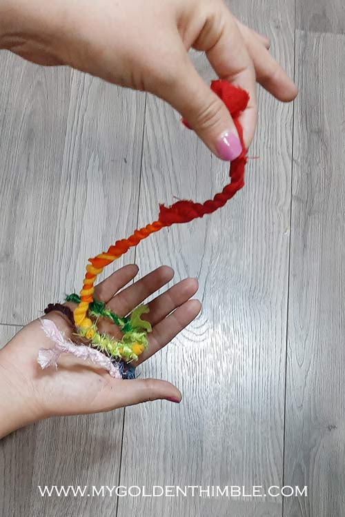 how to make fabric twine