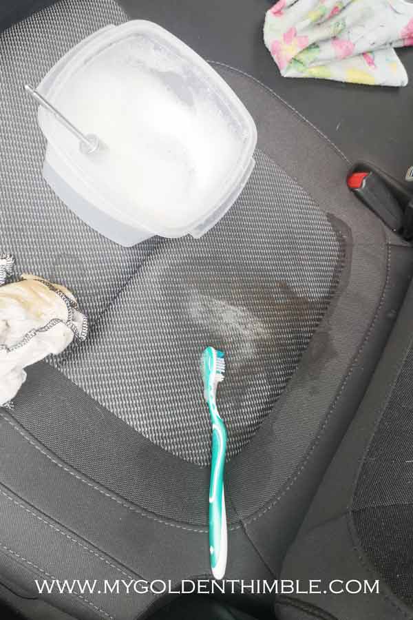 remove car seat stain