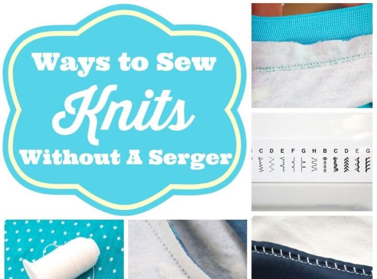 how to sew knit fabric
