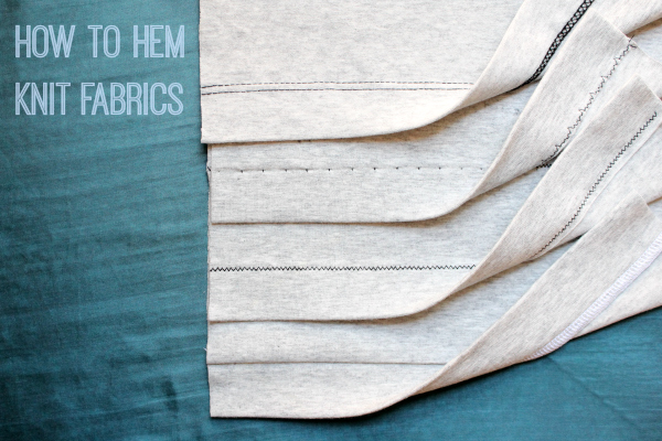 how to sew knit fabric
