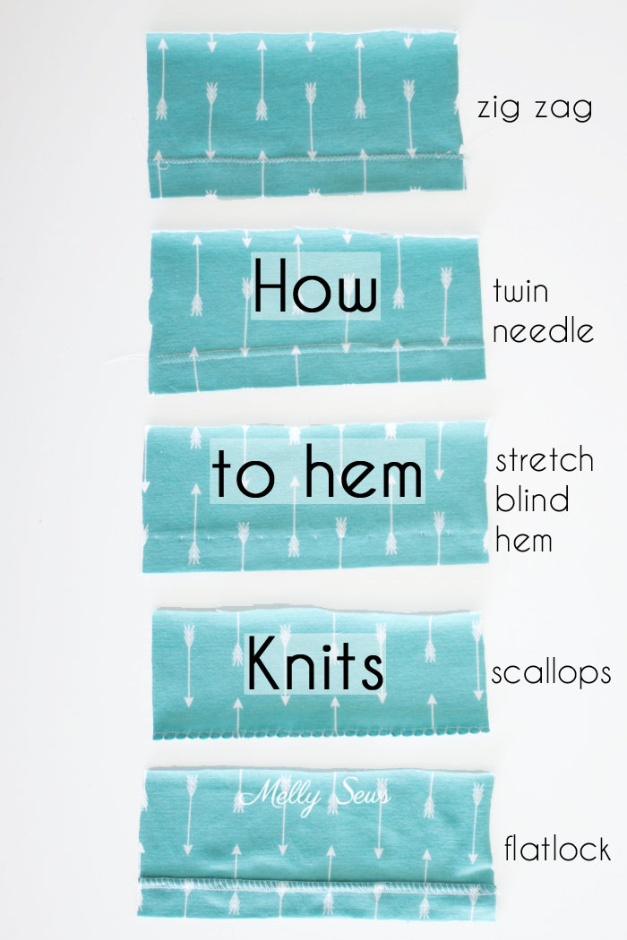 how to sew knit fabric