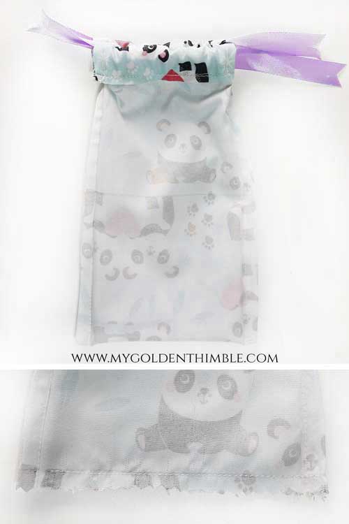 how to sew a drawstring bag