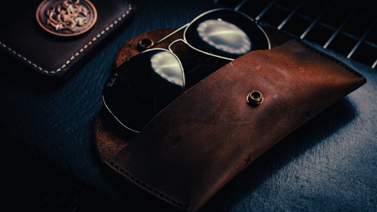 sunglasses leather pattern