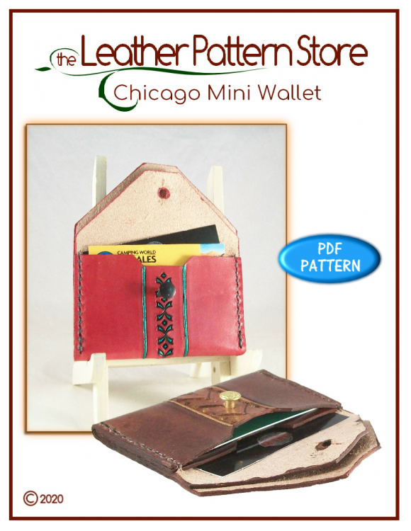 mini leather wallet