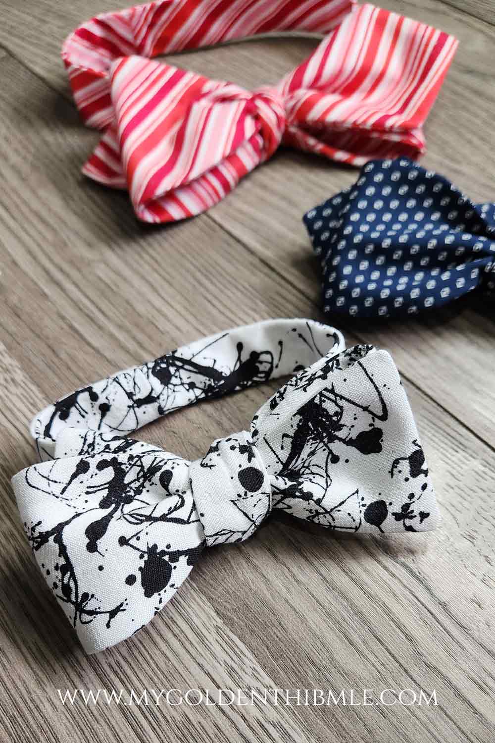 Bow Tie Pattern for Adults and Kids Free Pattern Tutorial