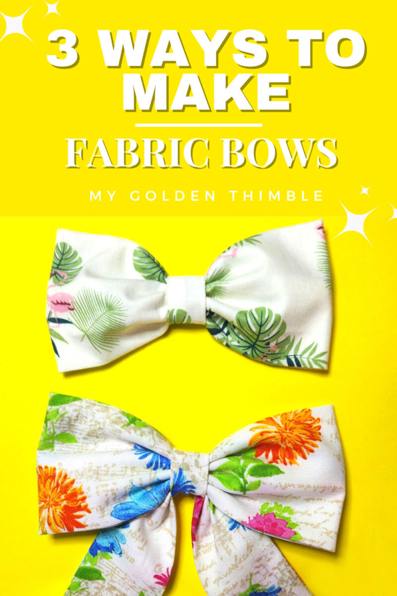 How to Make a Fabric Bow. 3 Simple and Beautiful Ways