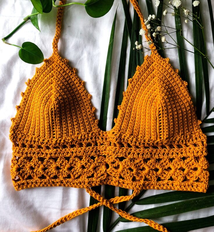 Image for Mariposa Bralette Crochet Pattern Adjustable Beginner - Etsy