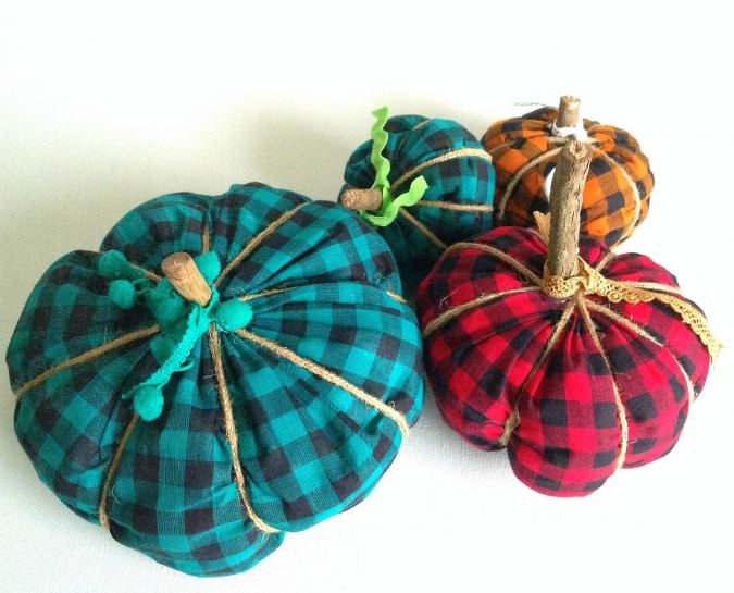 fabric pumpkins