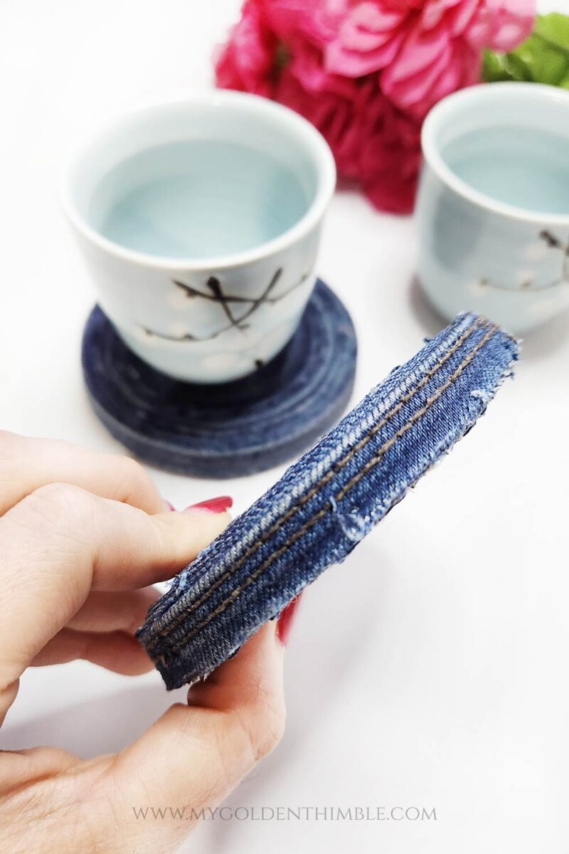 denim coasters diy