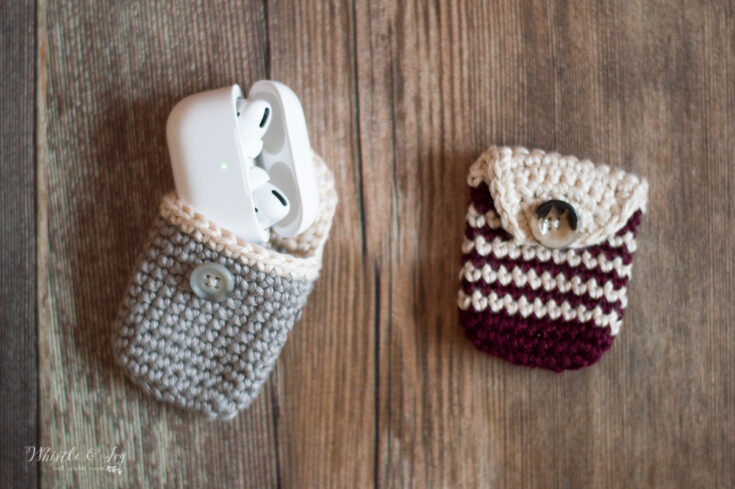 30 minute crochet airpods pouch