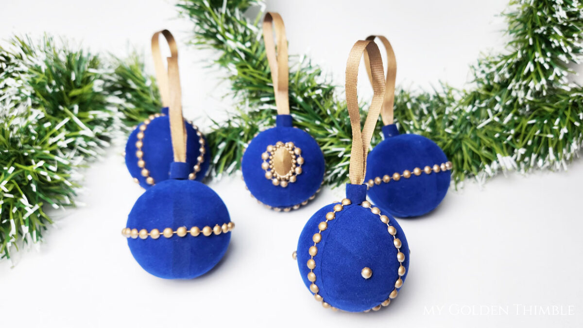 DIY Velvet Ornaments