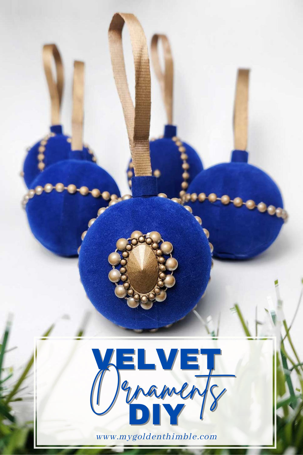 Vintage Elegance: DIY Velvet Ornaments Easy Tutorial