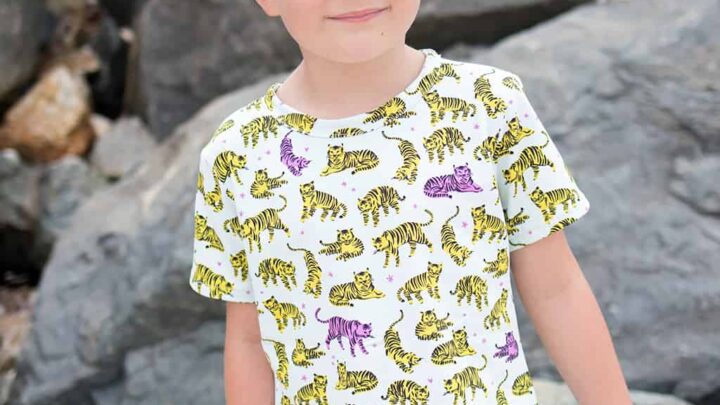 Image for Free T-Shirt Sewing Pattern for Boys and Girls -