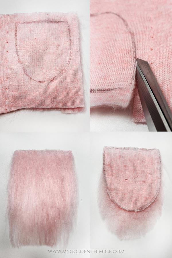 diy valentines gnomes for adults: cut the beard of a gnome
