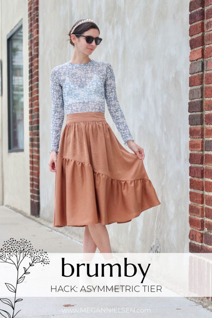 assymetrical skirt pattern