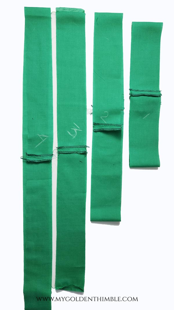 sewing a tiered skirt