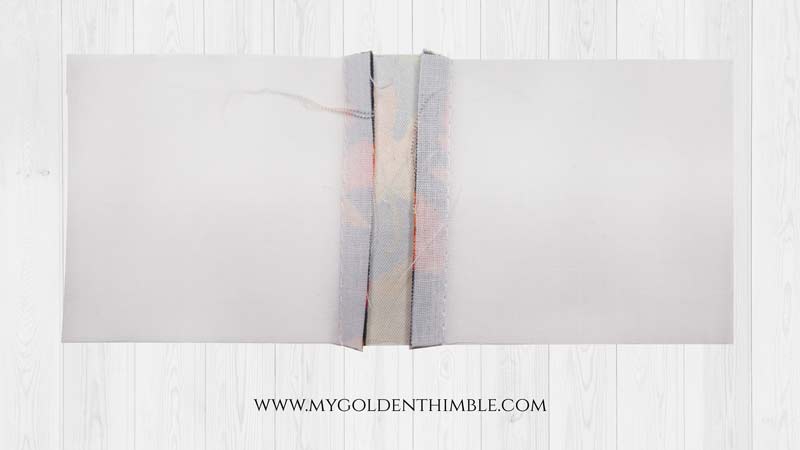 wrong side of the fabric