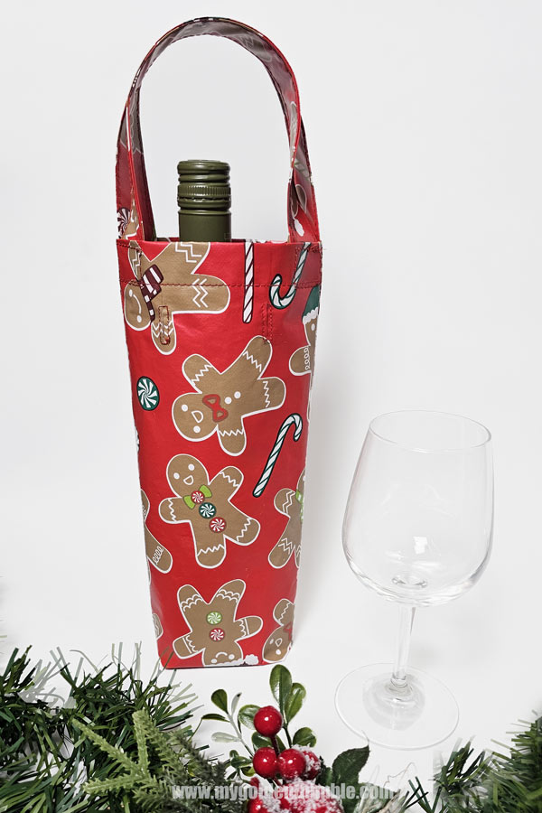 diy wine gift bags for christmas