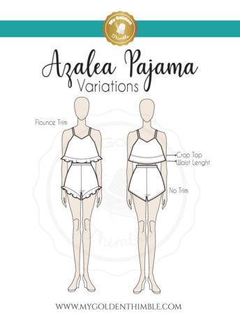Azalea Pajama Set Pattern - My Golden Thimble