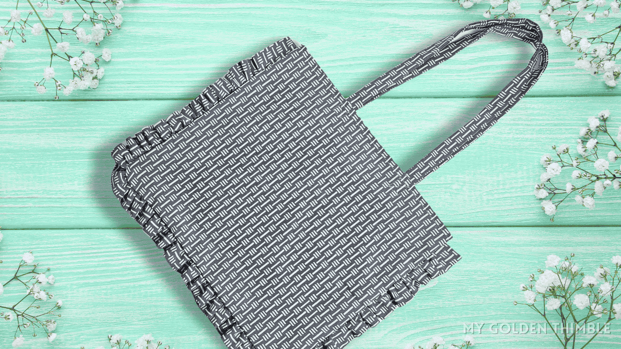 ruffle tote bag pattern