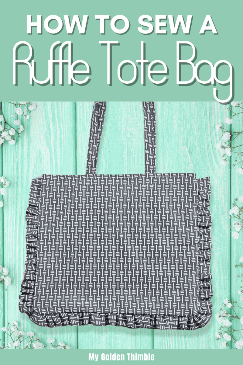 ruffle tote bag pattern