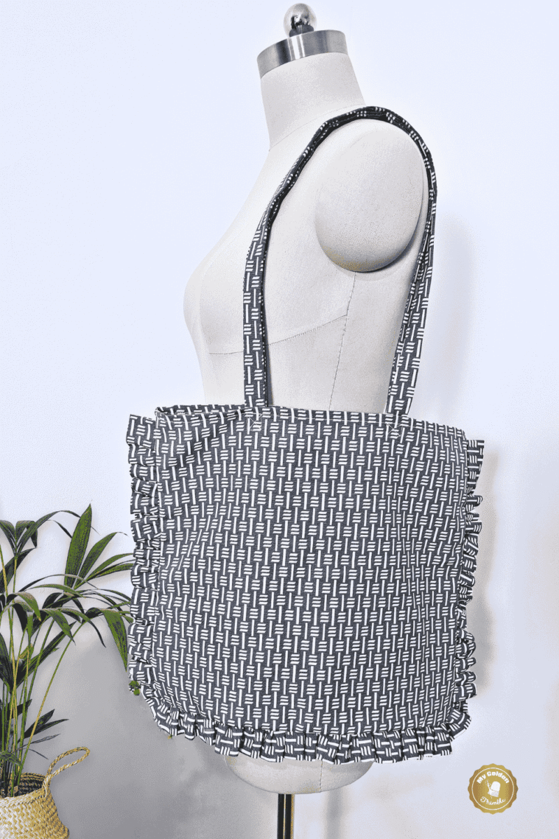 ruffle tote bag pattern