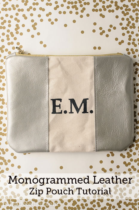 Image for Monogrammed Leather Dopp Kit Tutorial