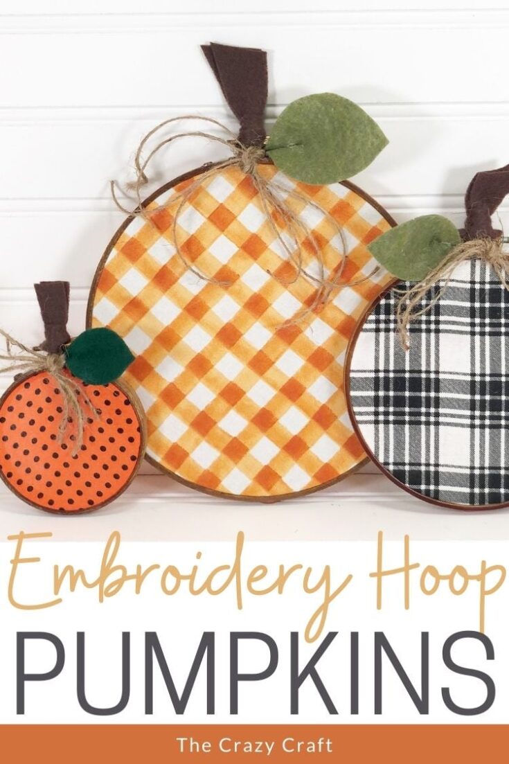 Image for Embroidery Hoop Pumpkins