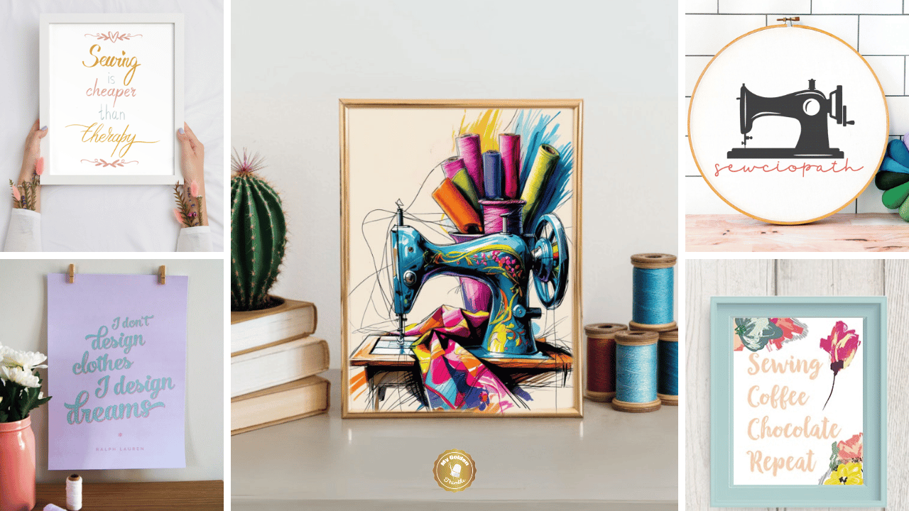 free printable sewing art