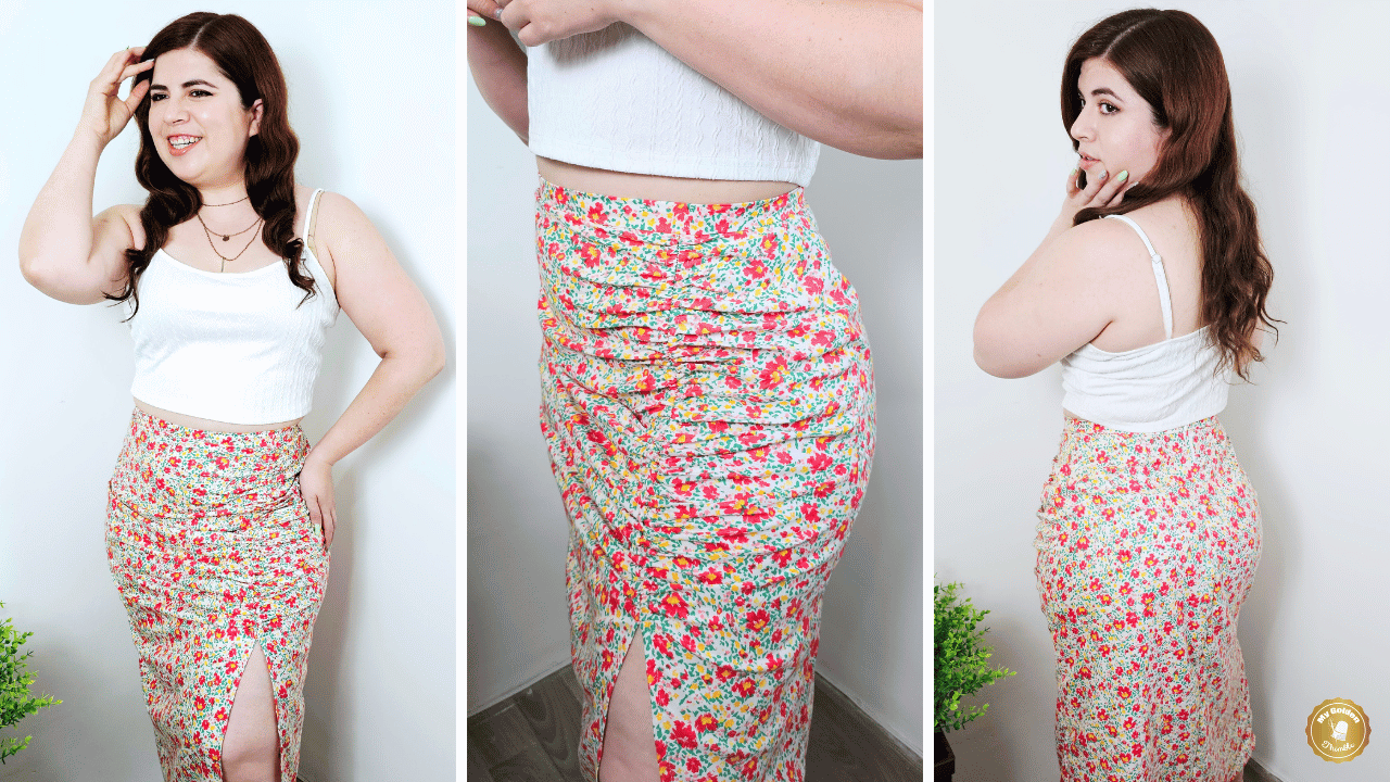 free ruched skirt sewing pattern