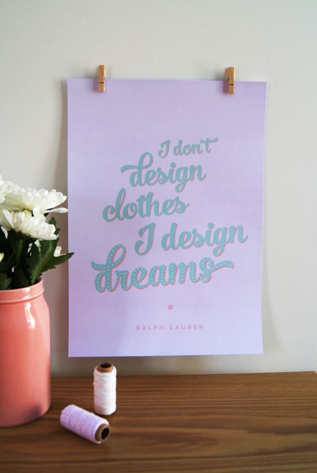 Image for Ralph Lauren fashion quote free printable!