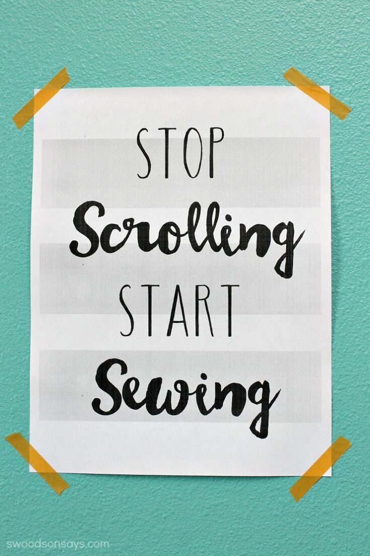 sewing printable