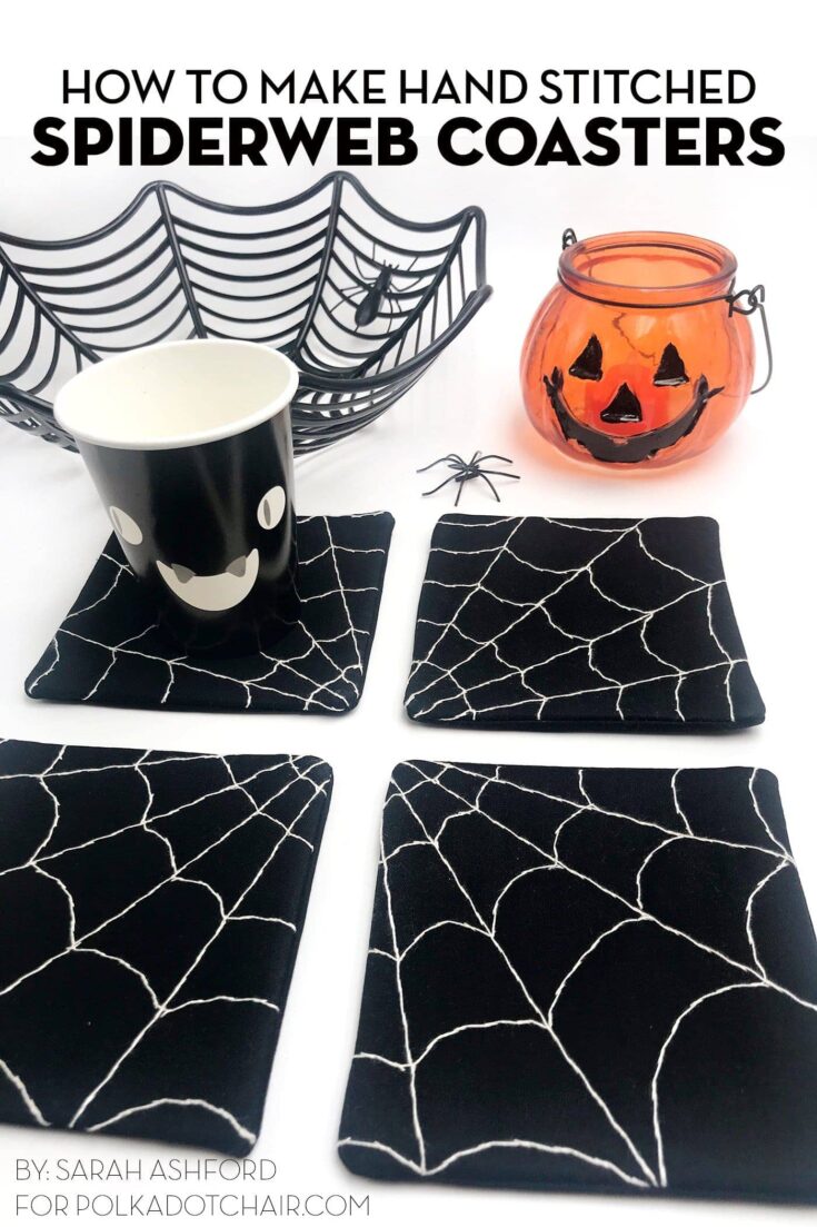 diy spider web coasters
