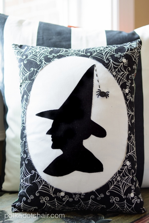 witch halloween pillow diy