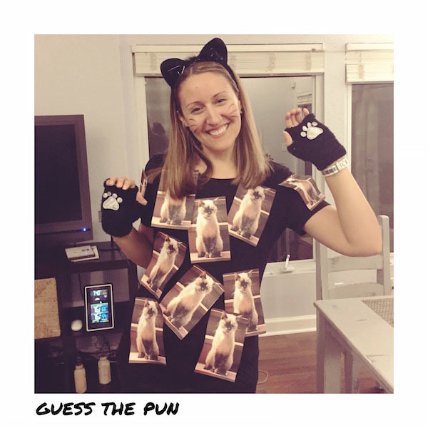 girl in a funny costume diy